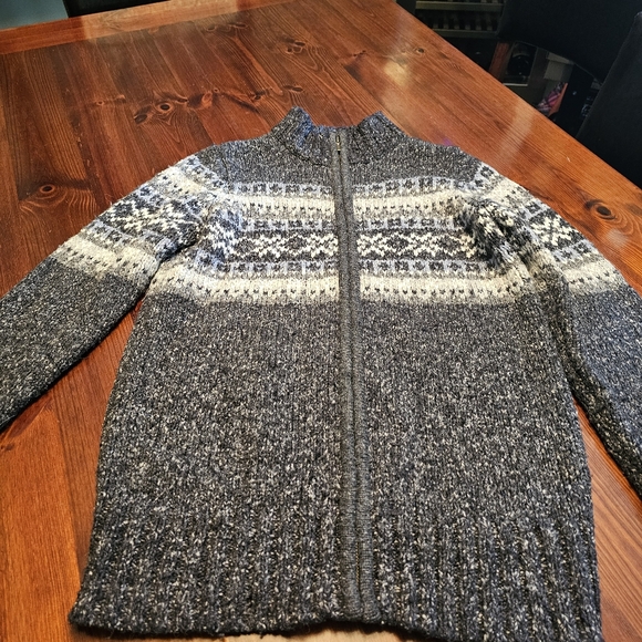 One on One Nordic cardigan sweater. Grey. Size small. Women's. - Picture 3 of 4